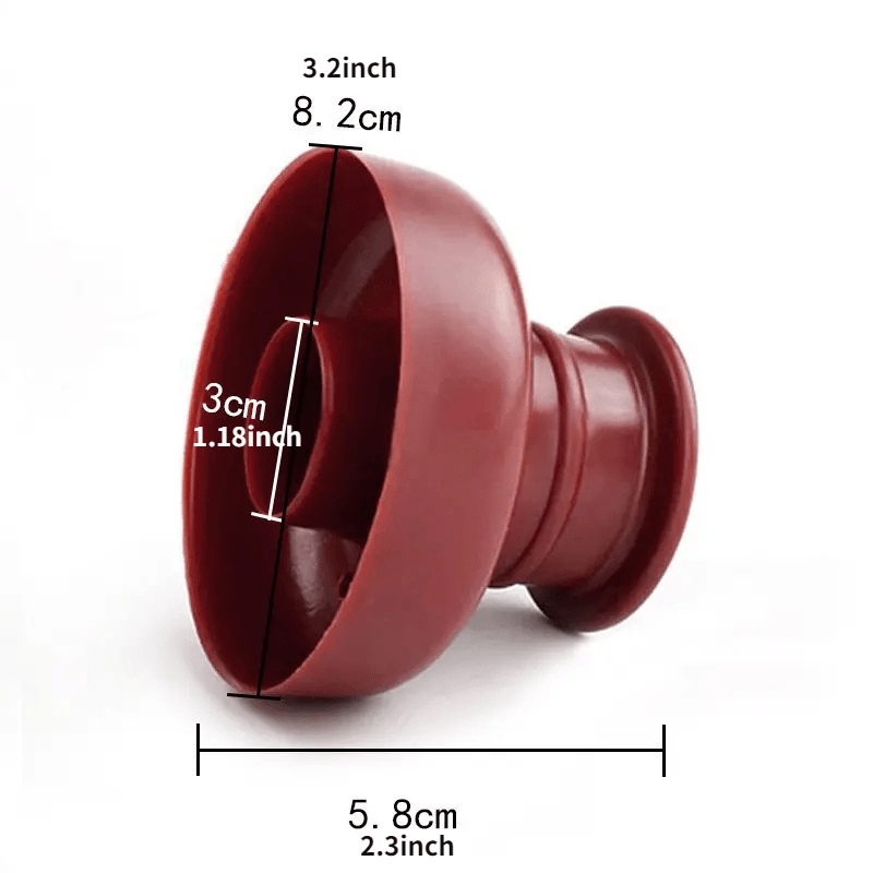 1pc Hacedor de Donas Fácil de Hacer - Molde de Dona de Plástico Rojo para Hornear y Decorar - Perfecto para Pan Casero, Postres y Más - Herramienta de Cocina Duradera y Versátil, Bandeja para Hornear Donas