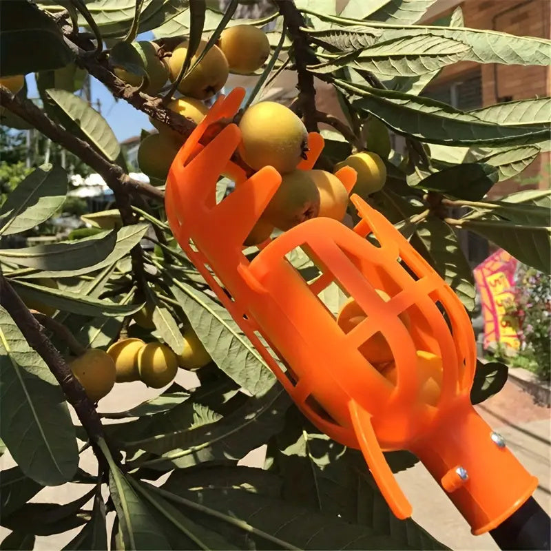 1pc, Cesta Para La Cabeza Del Recolector De Frutas (poste No Incluido) Herramienta De Recolección De Frutas De Plástico Colector De Recolección De Frutas De Jardinería Cosechadora De Bayas De Gran Altitud Dropship