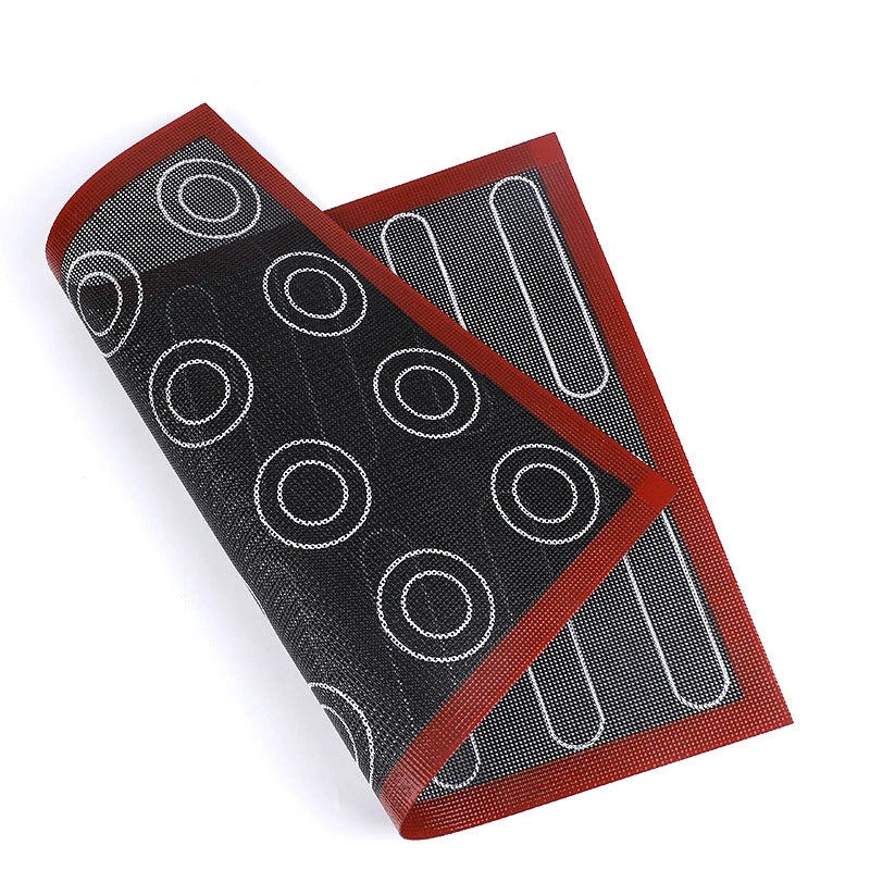 1pc Alfombrilla de silicona perforada para hornear, bandeja antiadherente para horno, herramientas para hornear al aire libre, accesorios de cocina, almohadilla para macarrones para galletas y pasteles.