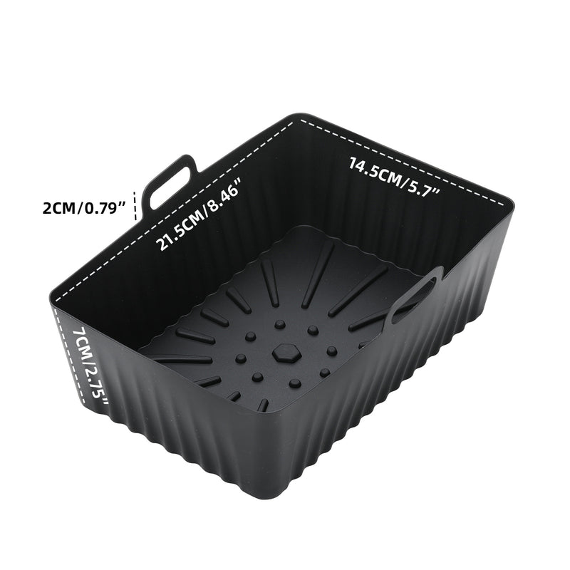 Revestimientos de silicona para freidora de aire, bandeja para hornear reutilizable para cocina, accesorios para freidora de aire