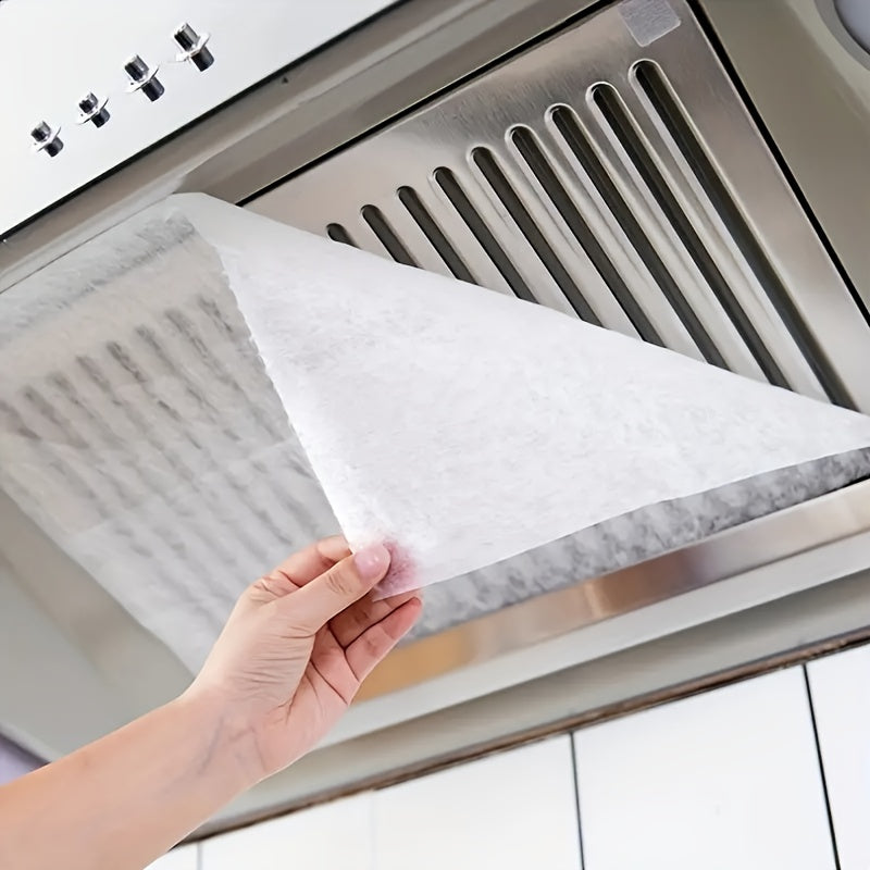 12/36pcs Membrana para Campana Extractora, Papel Absorbente de Aceite, Pegatinas Antigrasa, Almohadillas Adhesivas para Cocina