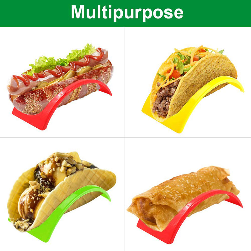 Juego de 3, 6, 12 o 18 soportes para tortillas mexicanas, rack para rollos de maíz, soporte para tacos, portatortillas