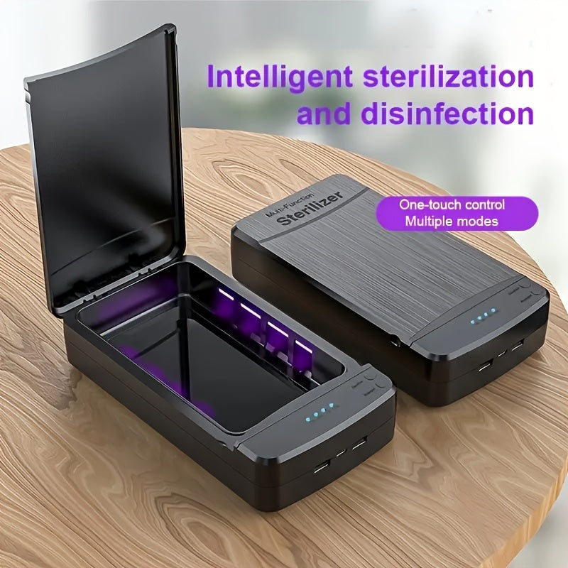 Esterilizador de herramientas para uñas, caja esterilizadora portátil USB para salones de manicura, pinzas, tatuajes, tijeras, joyas, teléfonos móviles, relojes, ¡la elección perfecta para tu regalo!