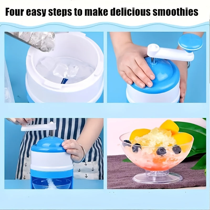 Pelador de Hielo Manual Compacto - Perfecto para Slushies, Conos de Nieve y Batidos de Frutas - Ideal para Fiestas de Verano y Uso en la Cocina
