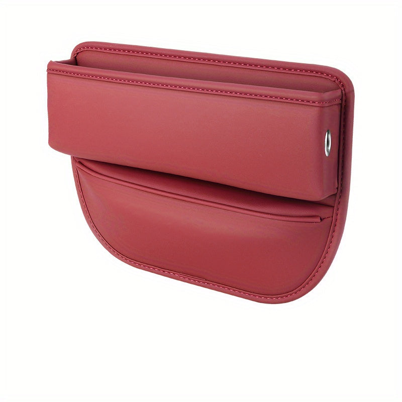 Caja Organizadora De Cuero Para Asiento De Coche, Bolsillo Multifuncional Con Hendidura Para Asiento Del Conductor, Soporte De Almacenamiento, Accesorios Interiores, 1 Ud.