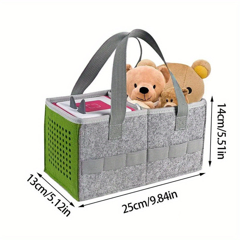 Estuche de Viaje Portátil para el Conjunto de Altavoces Iniciales Tonies Toniebox, Estuche Plegable de Tela de Fieltro, Bolsa Tote Organizadora para Camping y Bolsa de Dormir