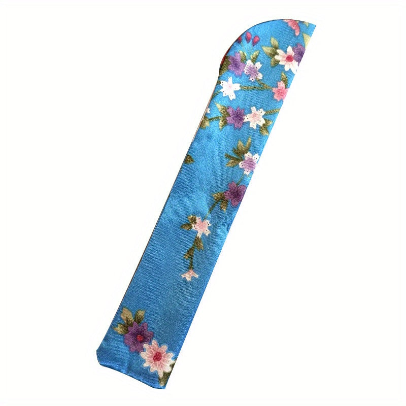 Bolsas de almacenamiento para abanicos de tela de seda con diseños florales - Rectangulares, no impermeables, ideales para la organización de artesanías y manualidades, bolsas de accesorios de manualidades | Bolsas con diseños florales | Bolsas de tela d