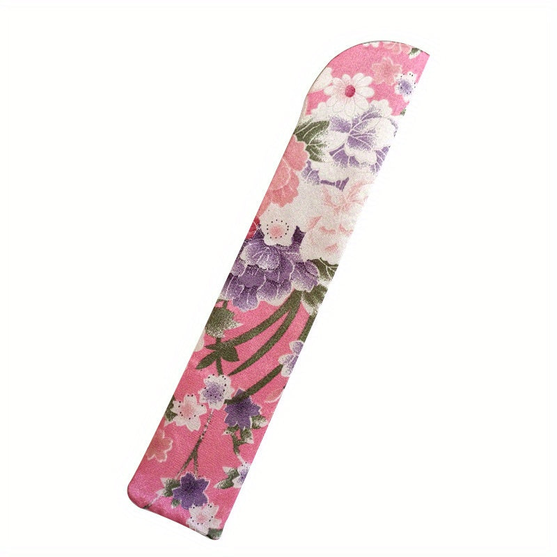 Bolsas de almacenamiento para abanicos de tela de seda con diseños florales - Rectangulares, no impermeables, ideales para la organización de artesanías y manualidades, bolsas de accesorios de manualidades | Bolsas con diseños florales | Bolsas de tela d