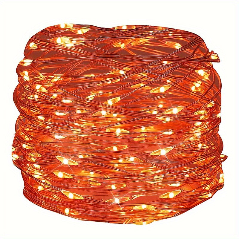 50-Luces De Hadas LED 5 M/16ft, Alimentadas Por 3 Pilas AA, Perfectas Para Navidad, Bodas, Fiestas, Vacaciones Familiares, Reuniones