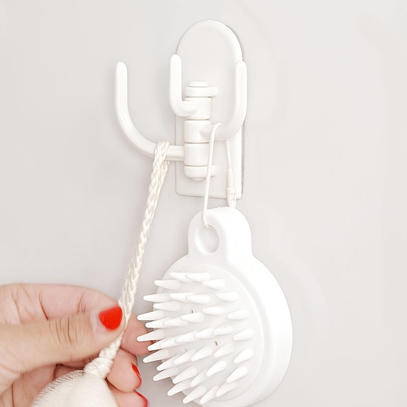 Gancho Rotativo Multifuncional Creativo Adecuado para Paredes de Baño, Cocina y Dormitorio, Ganchos de Utilidad