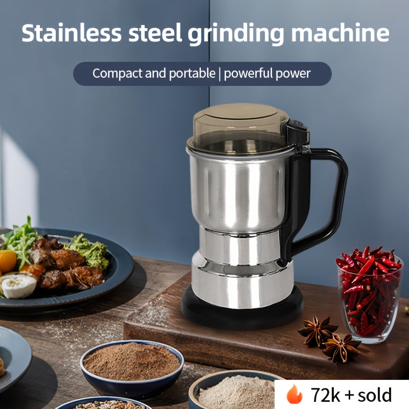 UAO, 1 pieza de 110V Molinillo eléctrico para el hogar, molinillo multifuncional, molinillo para granos, granos de café ultrafina, pequeño molinillo para uso doméstico, adecuado para granos y nueces, molinillo eléctrico para granos de café, molienda prof