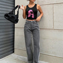 Chaleco Corto Impreso Para Mujer