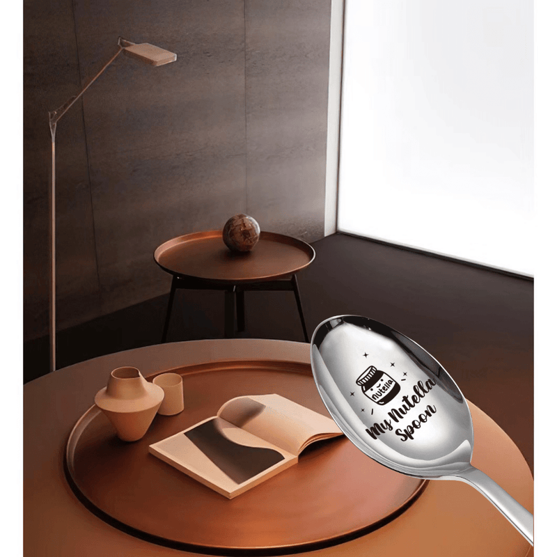 Regalo de Cuchara de Té para Aficionados al Té - La Mejor Cuchara de Té de Acero Inoxidable Tallada para Mujeres, Hombres, Mejores Amigos, Colegas, Regalo de Navidad