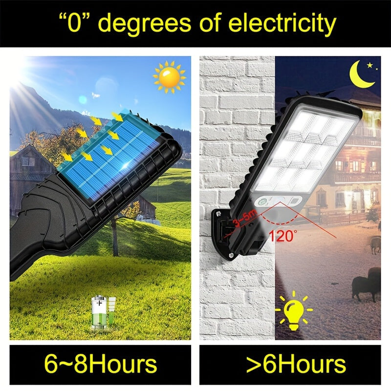 Lámpara solar con sensor de movimiento ANKRIYUL, control remoto incluido, plástico resistente, sensor infrarrojo para jardín, patio y seguridad exterior, incluye pilas para el control, carga solar, iluminación exterior moderna
