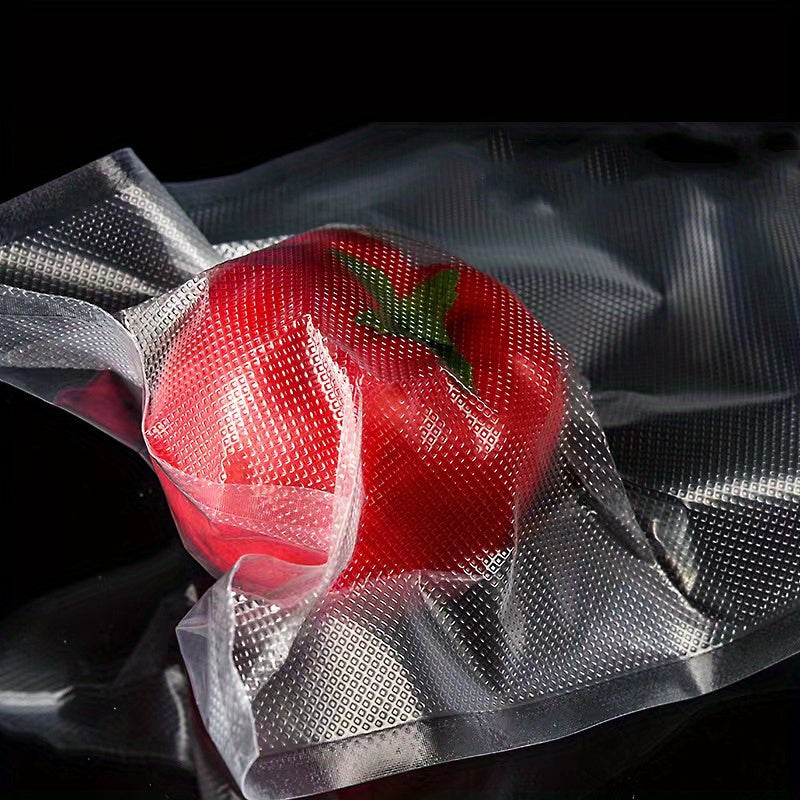 100 piezas Bolsas de plástico para sellado al vacío para alimentos, Bolsa sellada para conservación de alimentos, Bolsa de sellado al vacío transparente y reutilizable para el hogar, para almacenamiento al vacío y preparación de comidas y sous vide, sumi
