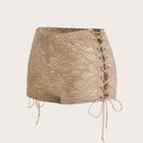 ICON Shorts Con Lazo Cruzado Lateral Texturizado