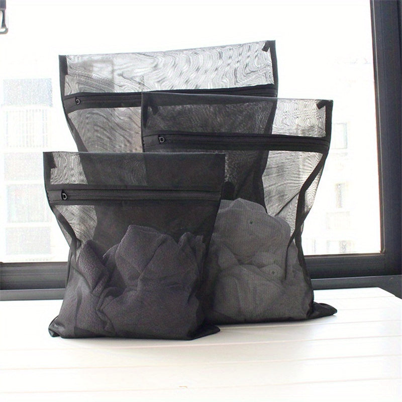 3 Unidades, bolsas de malla resistentes para lavandería de hotel - Protege la ropa de las arrugas y manchas de la lavadora - Perfecto para artículos voluminosos - Ideal para lavandería y uso doméstico