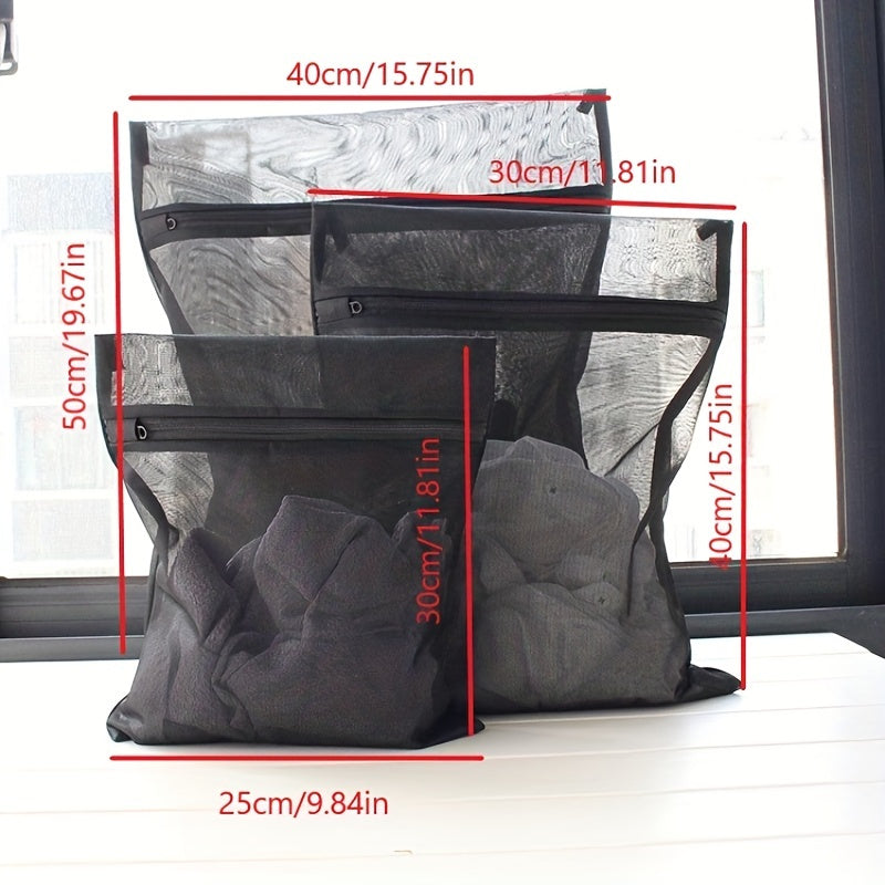 3 Unidades, bolsas de malla resistentes para lavandería de hotel - Protege la ropa de las arrugas y manchas de la lavadora - Perfecto para artículos voluminosos - Ideal para lavandería y uso doméstico