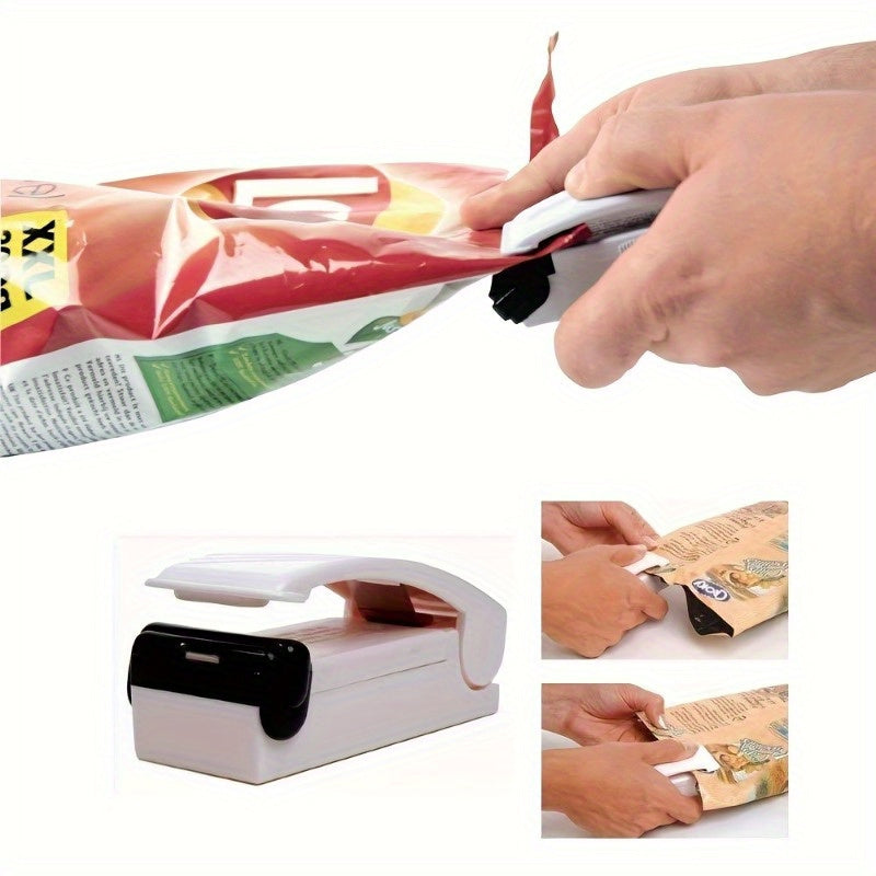 1pc Mini Sellador de Bolsas: Sellador de Bolsas Térmico Portátil para Almacenamiento de Bolsas de Plástico y Cocina Casera - Funciona con Pilas, Voltaje de Funcionamiento ≤36V, Pilas no Incluidas