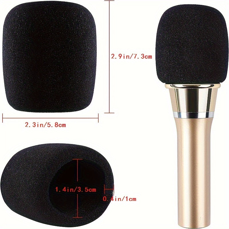 4/8 piezas, mejora tu desempeño con nuestros tapetes de espuma para micrófono de fibra duradera - lavables, bloqueo de ruido para karaoke y DJ, compatibles con conectores XLR!