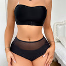 Conjunto De Brasier Y Panty Inalambricos Y Sexys Sin Tirantes Para Mujeres