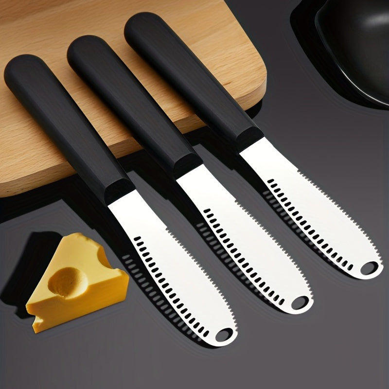 1 Unidad, Esparcidor De Mantequilla De Acero Inoxidable, Cuchillo De Mantequilla Mental, Esparcidor De Queso Reutilizable, Cuchillos Esparcidores De Mantequilla Para El Hogar Para Queso, Mantequilla Fría, Mermelada, Pastelería, Artículos De Cocina, Utens