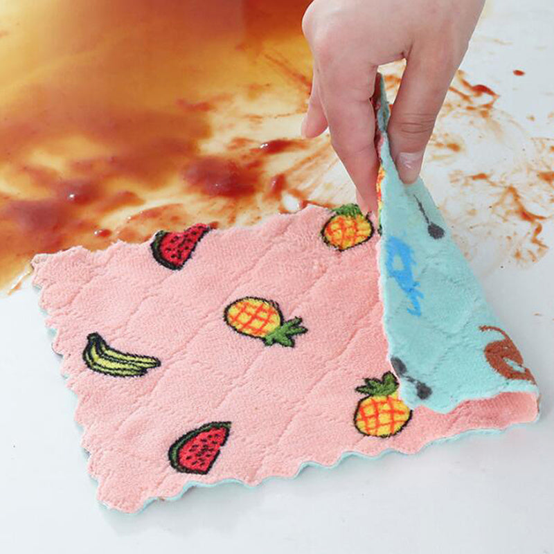 5pcs Paños de Cocina Super Absorbentes - Reutilizables, Toallas de Secado Rápido para una Limpieza Eficiente
