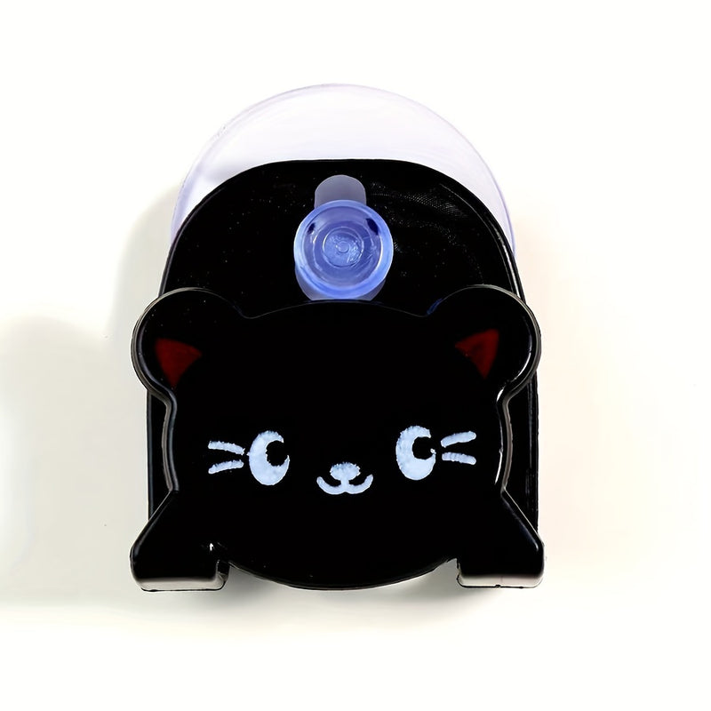 Soporte de esponja con ventosa de animal de dibujos animados - Organizador lindo del fregadero de la cocina, soporte de jabón sin contacto con alimentos con drenaje para esponjas y estropajos, gancho adhesivo para toallas para accesorios de baño y cocina