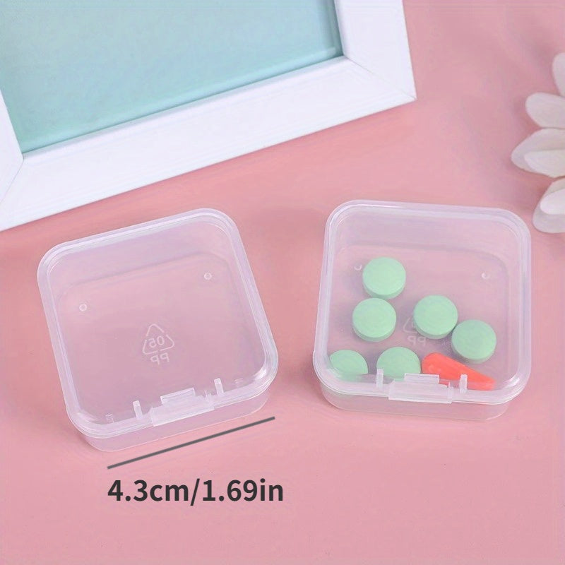 6 Piezas de Cajas Transparentes para Joyería con Tapas de Presión, Interior Forrado en Tela y Cubierta Clara - Organizador Moderno Mini para Aretes, Adornos, Decoración del Hogar, Contenedor Minimalista, Cierre Seguro, Ideal para Pequeños Negocios
