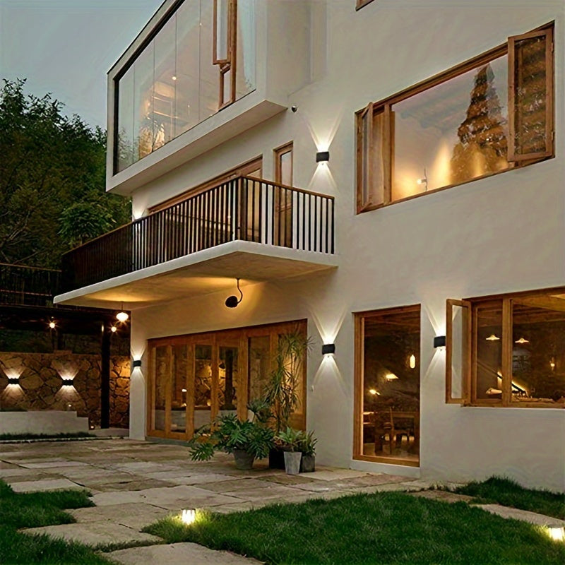 Linterna de Pared LED Moderna IP55 Impermeable ABS 85-265V Fácil Instalación, Luz de Pared Arriba y Abajo para Salas Dormitorios Pasillos Escaleras Cocinas Baños Restaurantes Porches