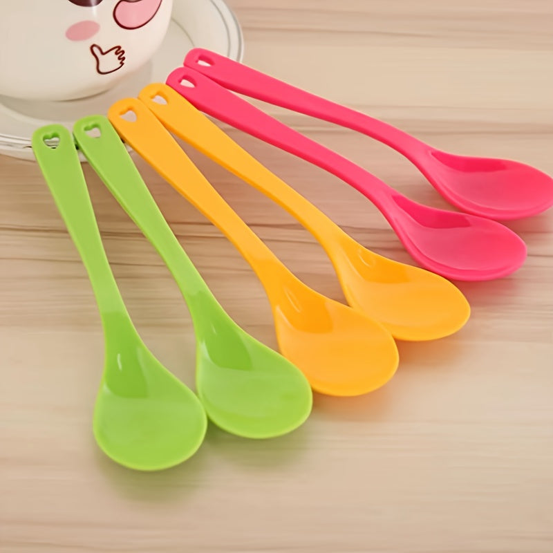 Cuchara De Plástico Versátil, Ideal Para Cena, Café, Postre Y Revolver Cócteles, Utensilio De Cocina Resistente