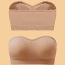 1 pieza Sujetador de pecho sin tirantes para mujer, atractivo sujetador trasero sin alambre para damas, estilo europeo y americano