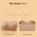1 pieza Sujetador de pecho sin tirantes para mujer, atractivo sujetador trasero sin alambre para damas, estilo europeo y americano
