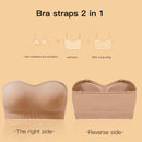 1 pieza Sujetador de pecho sin tirantes para mujer, atractivo sujetador trasero sin alambre para damas, estilo europeo y americano