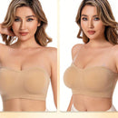 1 pieza Sujetador de pecho sin tirantes para mujer, atractivo sujetador trasero sin alambre para damas, estilo europeo y americano