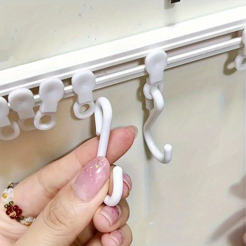 Organizador de cocina fácil de instalar con ganchos deslizantes - No requiere taladro, adhesivo para fácil organización, ganchos utilitarios