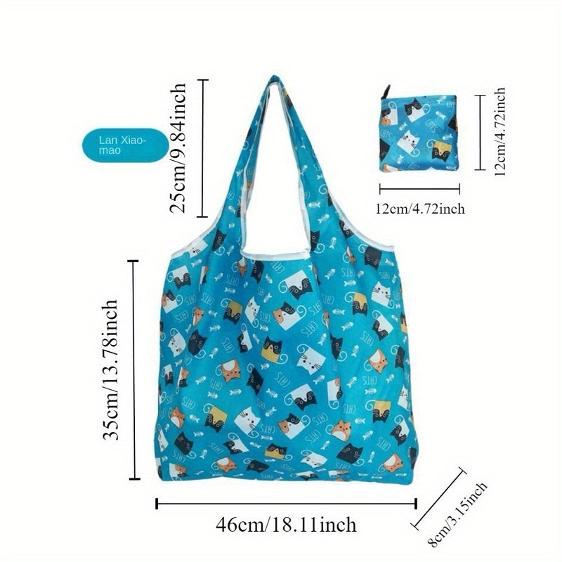 6pcs Bolsas de Compras Reutilizables - 18.1x13.7x3.1" Plegables y Lavables a Máquina, Bolsas de Compras Extra Grandes (50 lbs) Ligeros de Poliéster con Correa Cruzada para Cocina y Comedor, Forma Rectangular