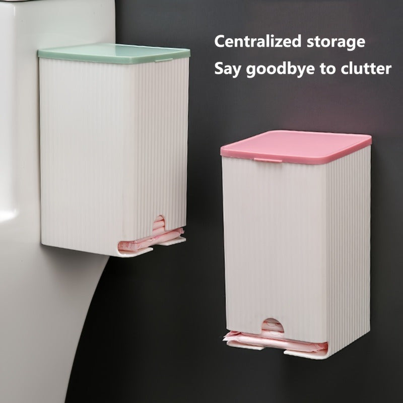 Soporte De Pared Versátil Para Pañuelos Y Toallas Sanitarias, Diseño Impermeable Y Sin Perforaciones Para Organización De Baños Y Oficinas