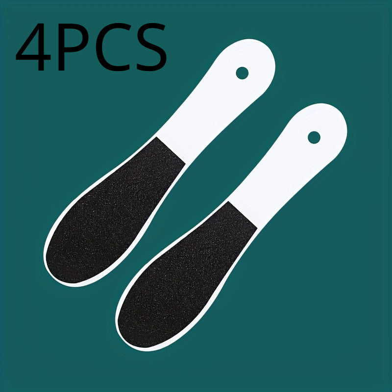 3 piezas de lima para pies desechable doble cara, removedor de piel muerta y pulidor de talones en beige claro para pedicura