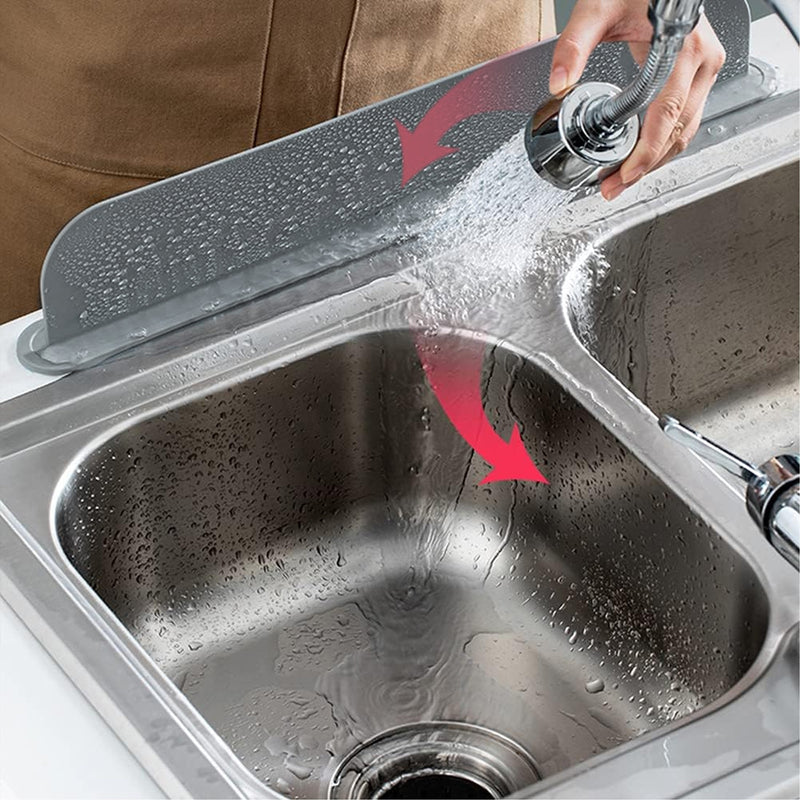 1 ud., Protector de Salpicaduras para Fregadero de Silicona que Se Coloca Detrás del Lavabo, Accesorio de Cocina