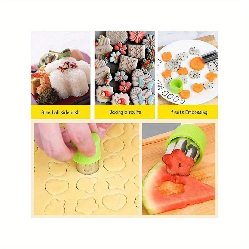38 piezas de palillos decorativos para comida en miniatura con diseño de animales animados, para snacks, pasteles y frutas, incluye herramienta de corte y separador de silicona para lonchera