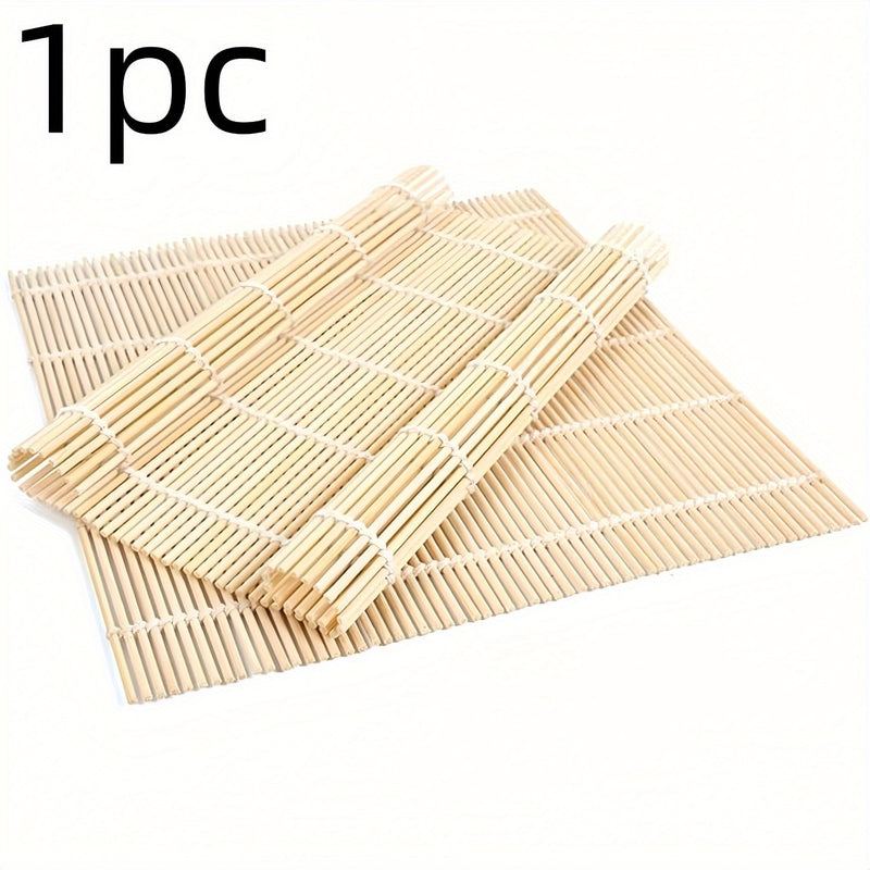 Estera de bambú para sushi: Material apto para alimentos, duradera para uso en casa o restaurante, ideal para preparar sushi delicioso
