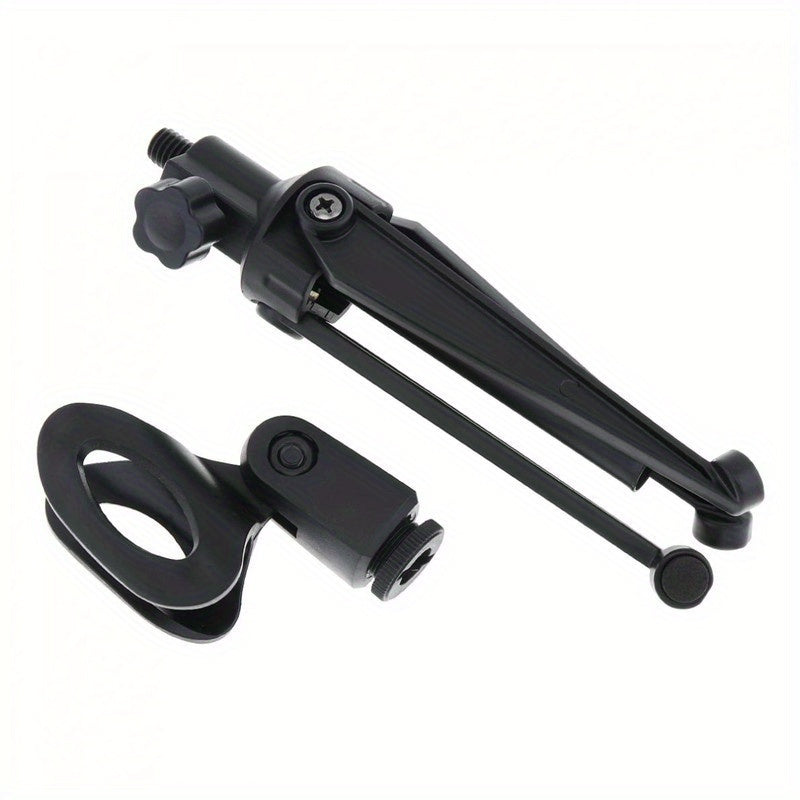 1 pieza de soporte de micrófono ajustable con conector XLR - Soporte de escritorio plegable y portátil, material ABS resistente para oficina, estudio de grabación, podcasting y transmisión en vivo, micrófono para grabación, equipo de estudio, diseño eleg