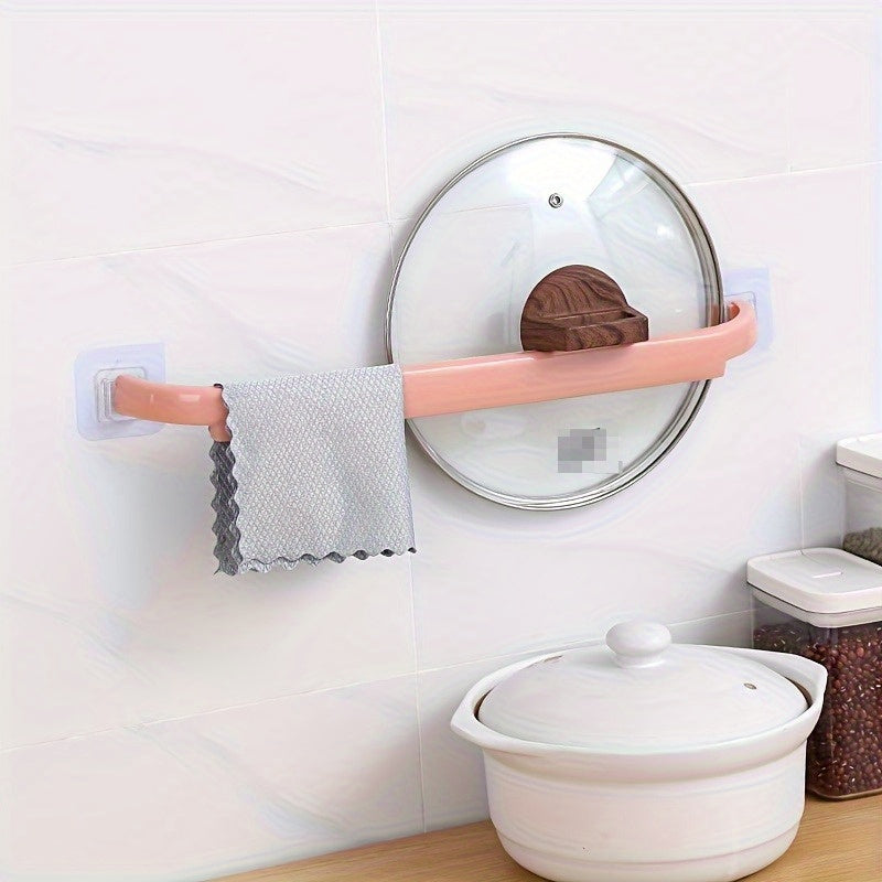Toallero Colorido de Fácil Instalación - Sin Taladro, Organizador de Baño que Ahorra Espacio para Toallas y Esenciales, Decoración de Regalo para Navidad/Halloween