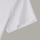 Camiseta corta de verano estampada ajustada de manga corta para mujer