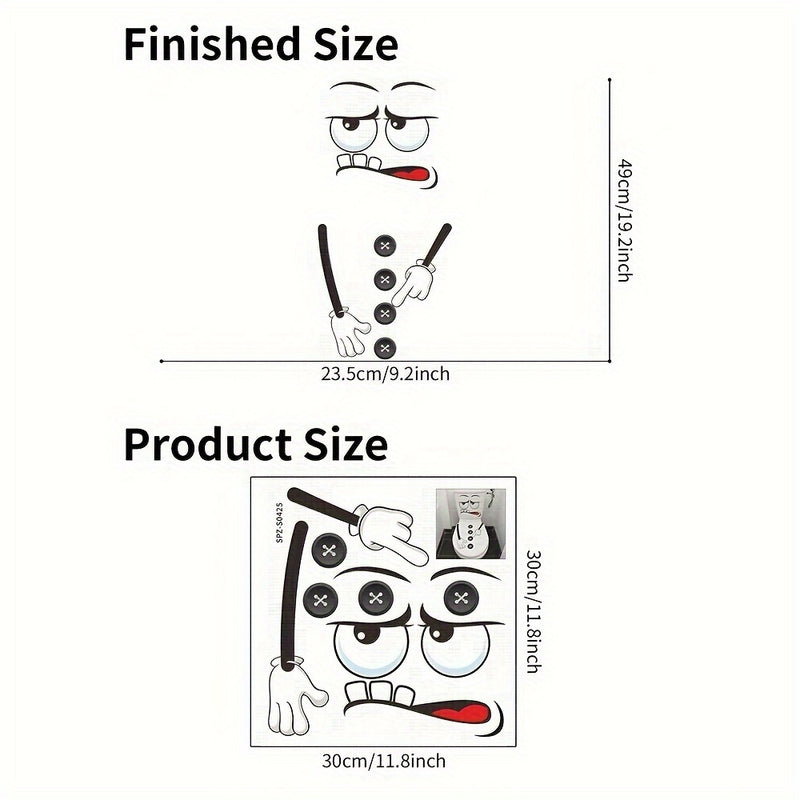 1pc Calcomanía de Tapa de Inodoro con Cara Sonriente - Autoadhesiva, Calcomanía Creativa para Pared de Baño para Todas las Estaciones