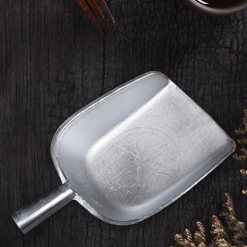 Pala de Aluminio de Alta Resistencia - Diseño Multipropósito y Engrosado para el Manejo Eficiente de Granos y Alimentos, Ideal para Uso Doméstico