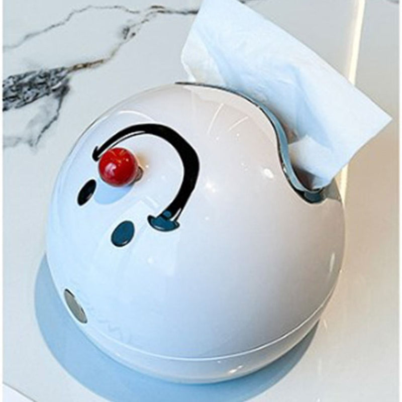 Contenedor Creativo para Papel Higiénico Montado en la Pared, Cubierta de Plástico Conveniente y Decorativa con Ojos, Soporte para Rollo de Papel Higiénico Suministros de Baño