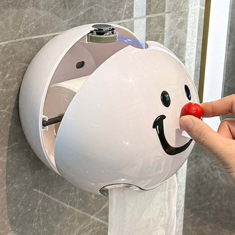 Contenedor Creativo para Papel Higiénico Montado en la Pared, Cubierta de Plástico Conveniente y Decorativa con Ojos, Soporte para Rollo de Papel Higiénico Suministros de Baño