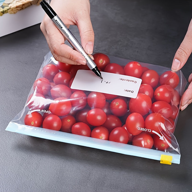 10 piezas/15 piezas/20 piezas Bolsas herméticas para almacenamiento de alimentos - Conservación de la frescura, con cierre y selladas para frutas, granos, verduras y carne - Organizadores de cocina y soluciones de almacenamiento perfectos para cocineros